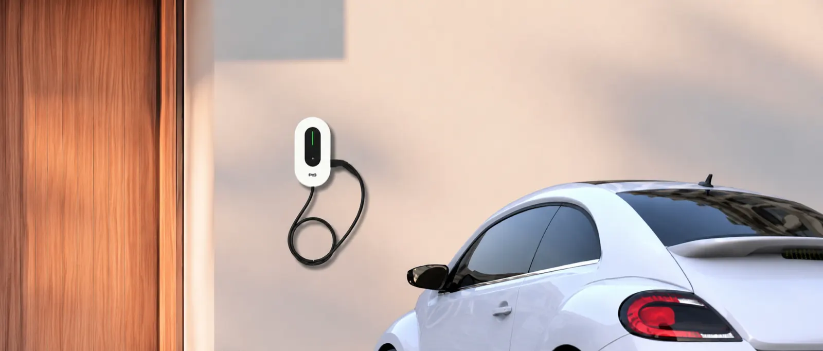 Wallbox zum Laden von Elektroautos mit selbst erzeugtem Solarstrom